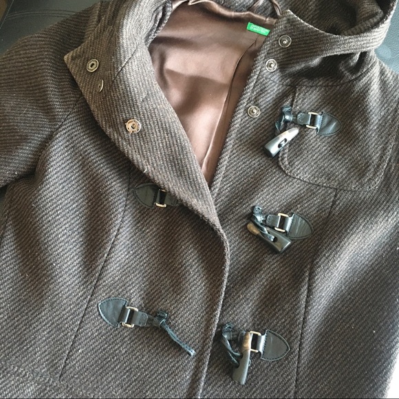 Benetton Wool Toggle Coat - Picture 3 of 9